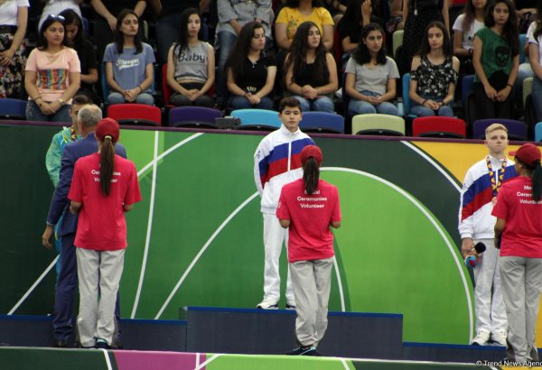 EYOF Baku 2019: Церемония награждения победителей в упражнениях на кольцах и разновысоких брусьях (ФОТО)
