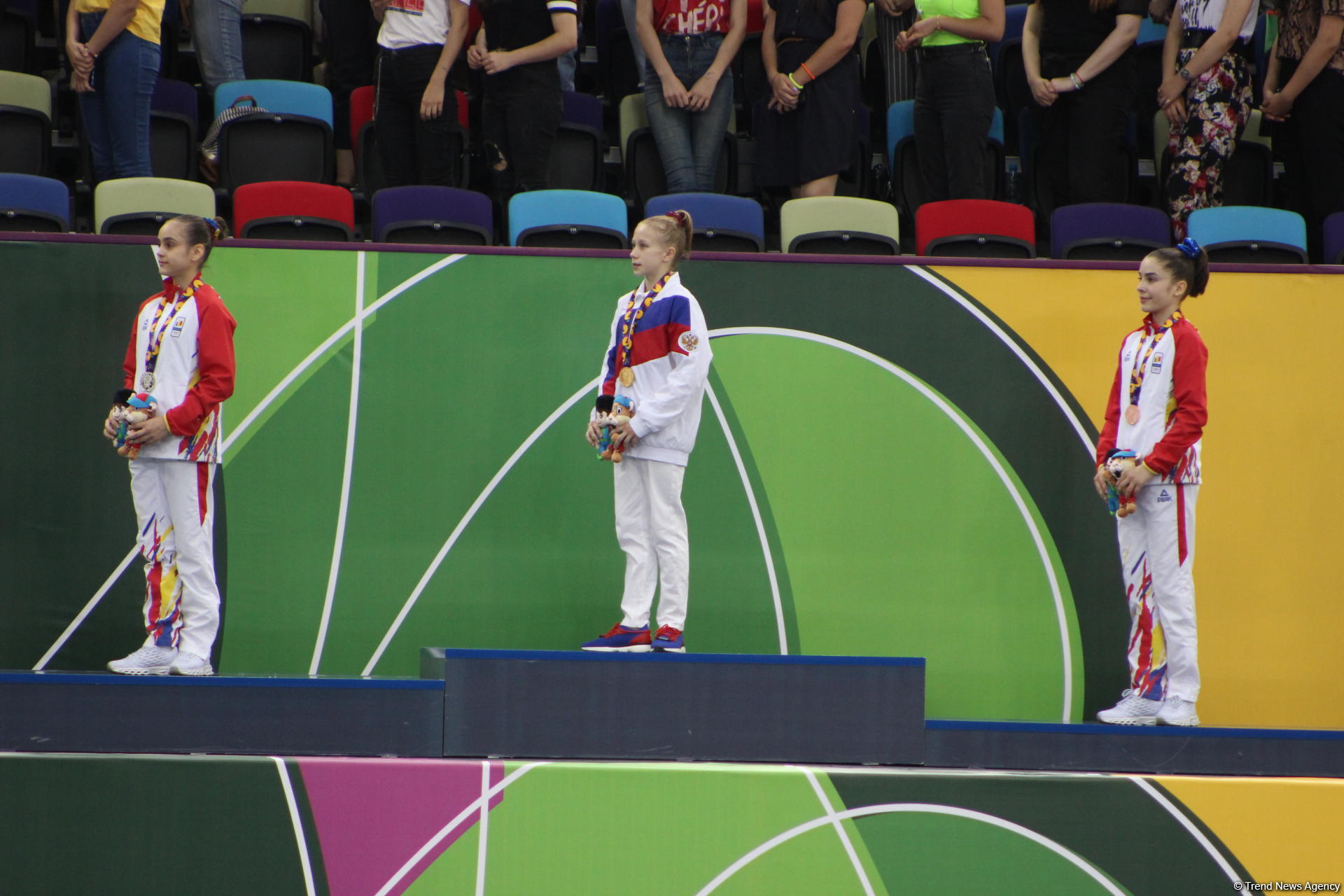 EYOF Baku 2019: Церемония награждения победителей и призеров соревнований в упражнениях на параллельных брусьях и в вольных упражнениях (ФОТО)