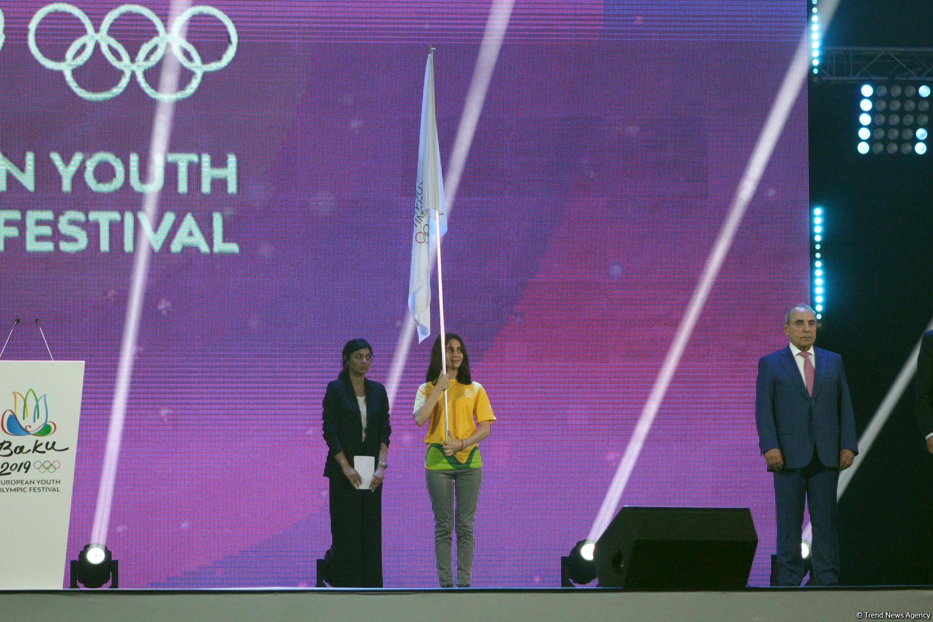 Потрясающая церемония закрытия XV Летнего европейского юношеского олимпийского фестиваля в Баку (ФОТОРЕПОРТАЖ)
