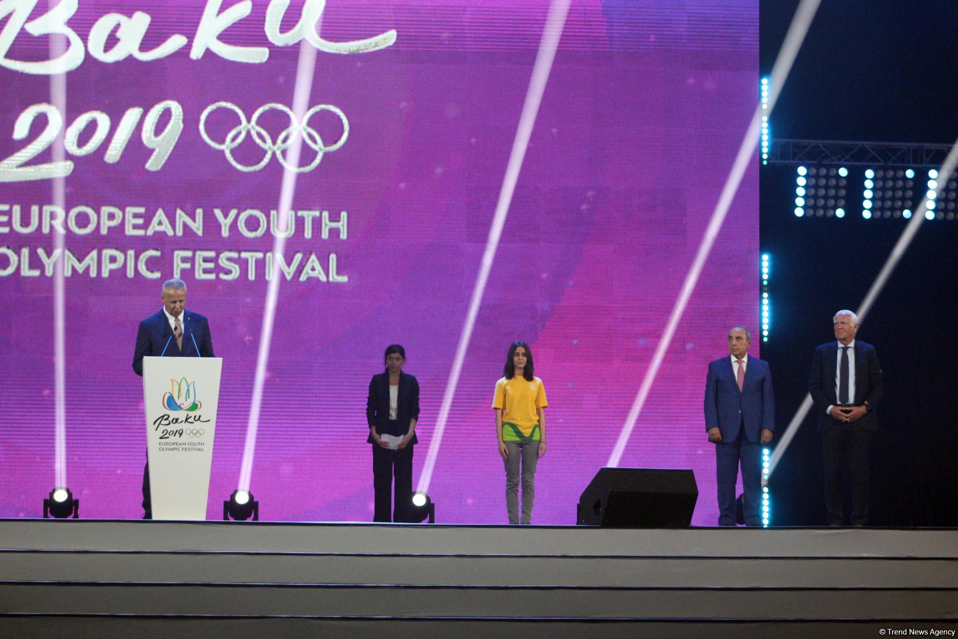 Потрясающая церемония закрытия XV Летнего европейского юношеского олимпийского фестиваля в Баку (ФОТОРЕПОРТАЖ)