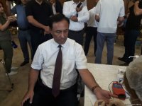 В правящей партии «Ени Азербайджана» проведена акция по сдаче крови (ФОТО)