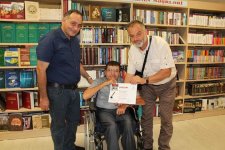 Слабые мышцы, сильная воля – Самир Иманов призывает к борьбе через литературу  (ФОТО)