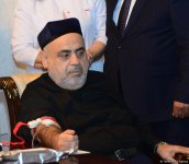 Руководство УМК и представители других структур Азербайджана сдали кровь в день Ашура (ФОТО)