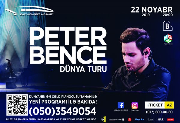 В рамках мирового турне в Бакинском конгресс-центре выступит Петер Бенце (ВИДЕО)