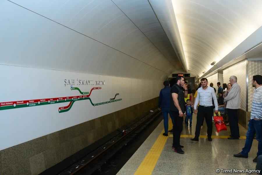 После ремонта открылась станция бакинского метро «Шах Исмаил Хатаи» (ФОТО)