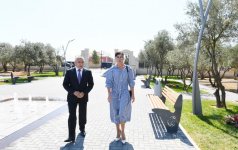 Первый вице-президент Мехрибан Алиева ознакомилась с новым парком отдыха в бакинском поселке Кюрдаханы (ФОТО) (версия 2)