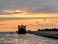 Осенний восход над Бакинской бухтой – красота неимоверная (ВИДЕО, ФОТО)