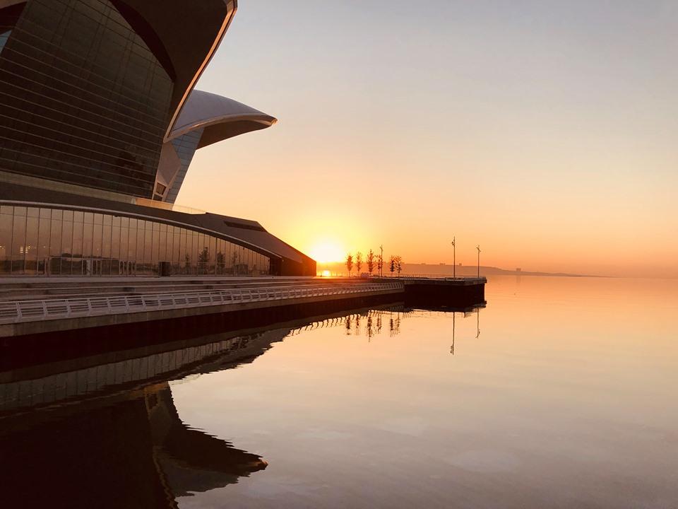 Осенний восход над Бакинской бухтой – красота неимоверная (ВИДЕО, ФОТО)