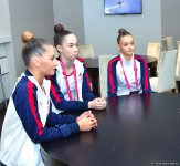Посол Молдовы в Азербайджане встретился со спортсменками в рамках 37-го Чемпионата мира по художественной гимнастике (ФОТО)