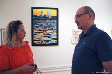 Российский дипломат Оксана Орлова воплотила свою любовь к Азербайджану в ярких картинах (ФОТО)