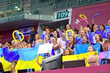 В Баку продолжаются финальные выступления многоборья в рамках Чемпионата мира по художественной гимнастике (ФОТО)