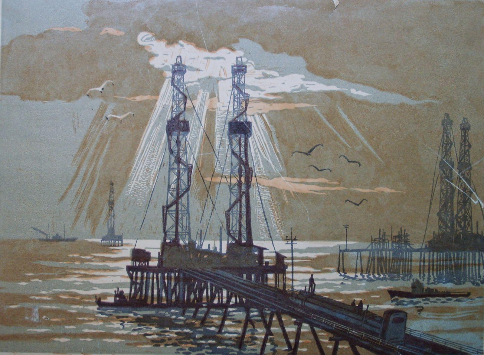 Нефть и нефтяники в живописи азербайджанских художников (ФОТО)