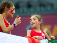 В Национальной арене гимнастики продолжаются соревнования команд в групповых упражнениях в рамках Чемпионата мира в Баку (ФОТО)