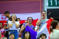 В Национальной арене гимнастики продолжаются соревнования команд в групповых упражнениях в рамках Чемпионата мира в Баку (ФОТО)