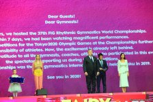 Красочная церемония закрытия Чемпионата мира по художественной гимнастике в Баку (ВИДЕО, ФОТО)
