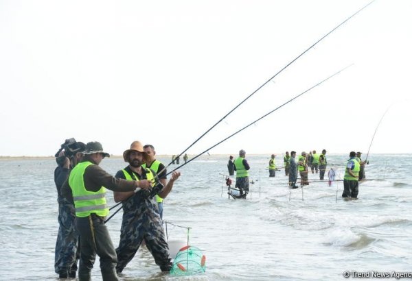 В Абшеронском национальном парке прошел турнир по рыболовству (ФОТО)