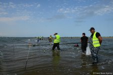 В Абшеронском национальном парке прошел турнир по рыболовству (ФОТО)