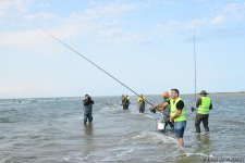 В Абшеронском национальном парке прошел турнир по рыболовству (ФОТО)