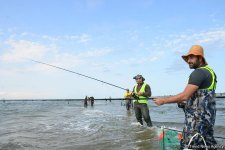 В Абшеронском национальном парке прошел турнир по рыболовству (ФОТО)