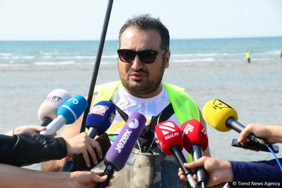В Абшеронском национальном парке прошел турнир по рыболовству (ФОТО)