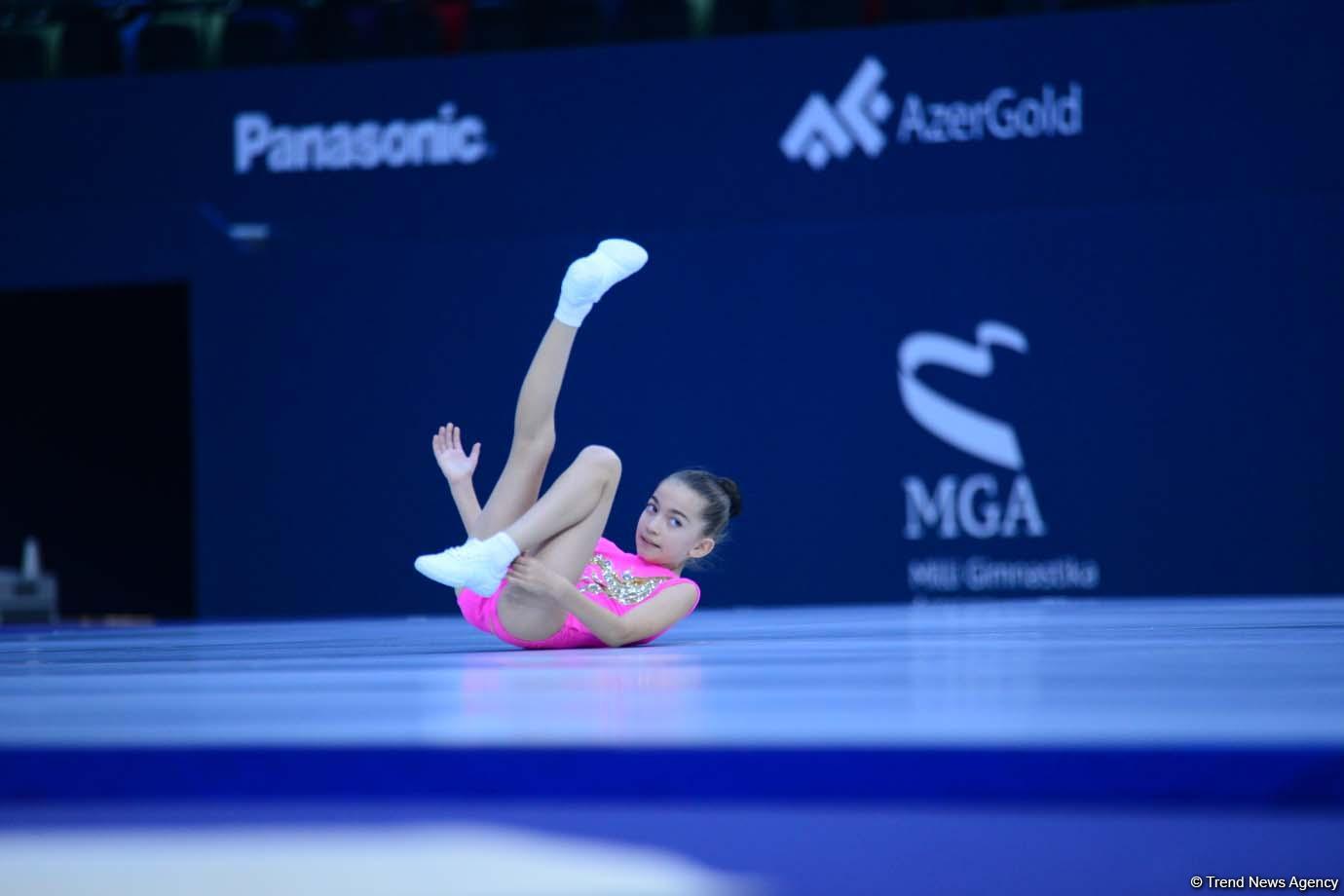 Стартовал первый день соревнований пятого первенства Азербайджана и Чемпионата Баку по аэробной гимнастике (ФОТО)