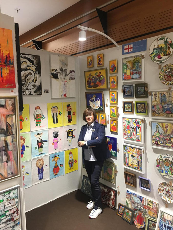 Азербайджанские художники представили свои работы в музейном комплексе Лувра (ФОТО)