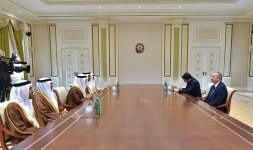 Президент Ильхам Алиев принял делегацию во главе с государственным министром по иностранным делам ОАЭ (ФОТО)