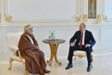 Президент Ильхам Алиев принял делегацию во главе с председателем Государственного совета Омана (ФОТО)