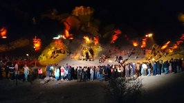 В Гобустане создана атмосфера первобытного времени – невероятное шоу (ВИДЕО, ФОТО)