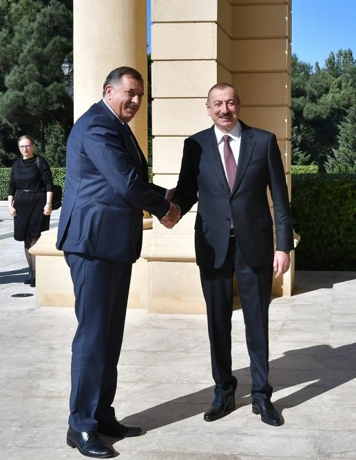 Президент Ильхам Алиев встретился в Баку с председателем Президиума Боснии и Герцеговины (ФОТО)