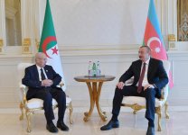Состоялась встреча Президента Ильхама Алиева с Президентом Алжира Абдель Кадером Бенсалахом (ФОТО)