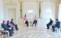 Президент Ильхам Алиев встретился с главой Афганистана (ФОТО)