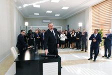 Президент Ильхам Алиев принял участие в церемонии сдачи в эксплуатацию системы снабжения питьевой водой и канализации в Агдаше (ФОТО)