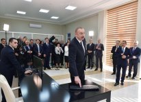 Президент Ильхам Алиев принял участие в церемонии сдачи в эксплуатацию системы снабжения питьевой водой и канализации в Агдаше (ФОТО)