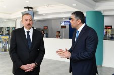 Президент Ильхам Алиев принял участие в открытии Центра обслуживания «Шебеке» в Агдашском районном телекоммуникационном узле (ФОТО) (версия 2)