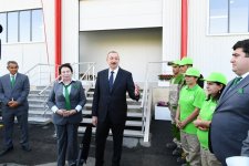 Президент Ильхам Алиев принял участие в открытии Солодкового  промышленного парка в Агдаше (ФОТО)