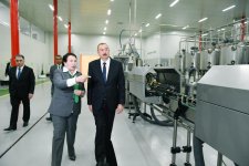 Президент Ильхам Алиев принял участие в открытии Солодкового  промышленного парка в Агдаше (ФОТО)