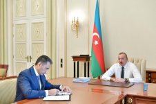 Президент Ильхам Алиев принял председателя ОАО "Азеркосмос" (ФОТО)