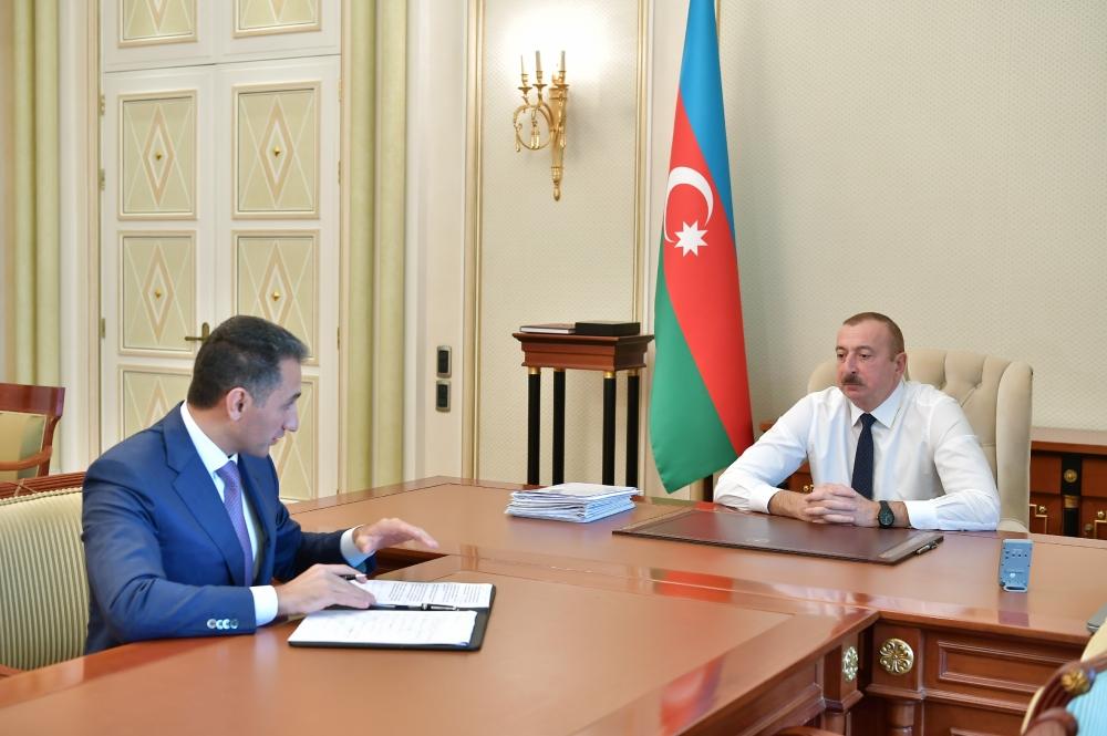 Президент Ильхам Алиев принял председателя ОАО "Азеркосмос" (ФОТО)