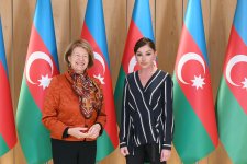 Первый вице-президент Мехрибан Алиева встретилась с торговым посланником премьер-министра Великобритании по Азербайджану (ФОТО)