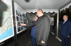 Президент Ильхам Алиев ознакомился с работами, проделанными после реконструкции на участке улицы Шафаята Мехтиева в Баку  (ФОТО)
