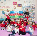 Самые маленькие дети показали свою любовь к флагу Азербайджана (ФОТО)