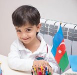 Самые маленькие дети показали свою любовь к флагу Азербайджана (ФОТО)