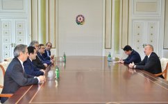 Президент Ильхам Алиев принял делегацию во главе с председателем Организации культурных и исламских связей Ирана (ФОТО) (версия 2)