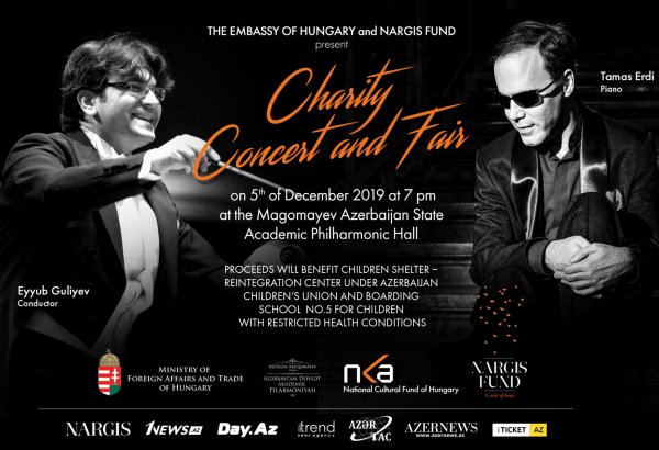 Фонд Nargis и посольство Венгрии в Азербайджане организуют очередной благотворительный концерт