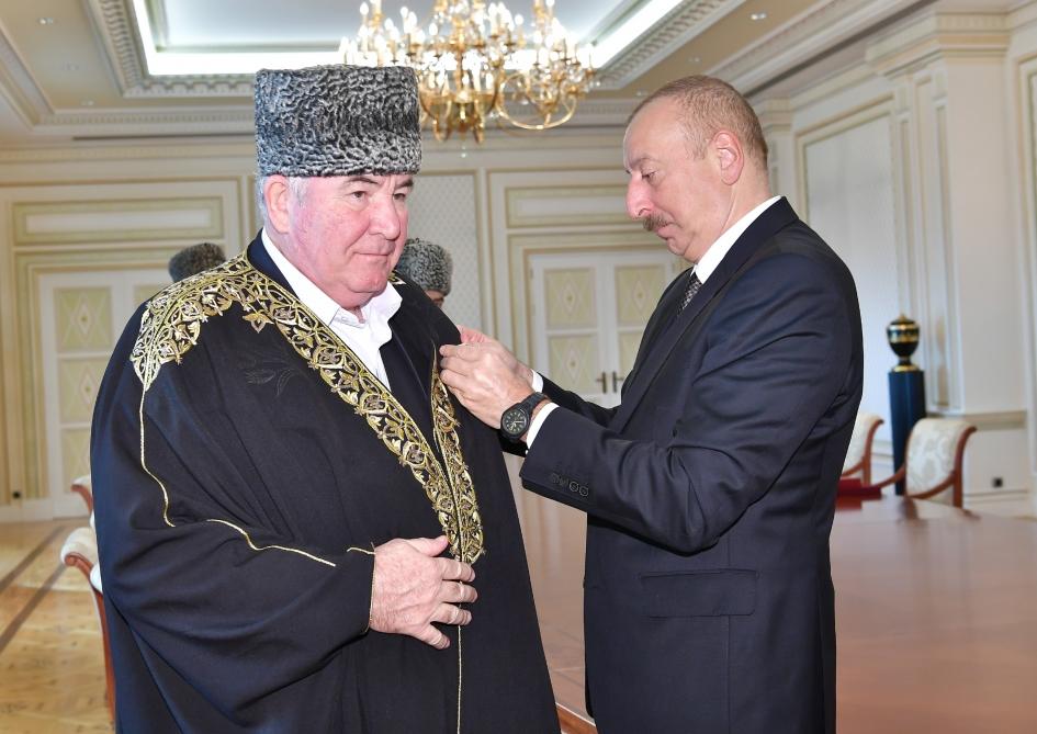 Президент Ильхам Алиев принял делегацию в составе группы мусульманских религиозных деятелей из северокавказских республик России (ФОТО)