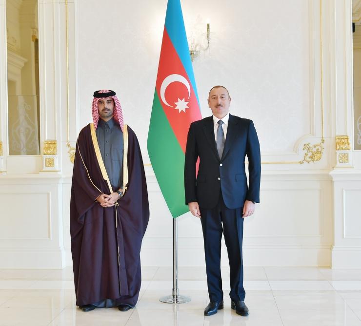 Президент Ильхам Алиев принял верительные грамоты новоназначенного посла Катара (ФОТО)