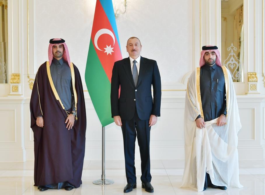 Президент Ильхам Алиев принял верительные грамоты новоназначенного посла Катара (ФОТО)