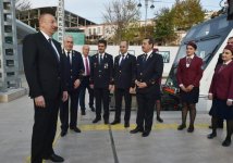 Президент Ильхам Алиев принял участие в открытии после реконструкции линии Сабунчи-Пиршаги Бакинской кольцевой железной дороги (ФОТО)