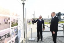 Президент Ильхам Алиев принял участие в открытии после реконструкции линии Сабунчи-Пиршаги Бакинской кольцевой железной дороги (ФОТО)